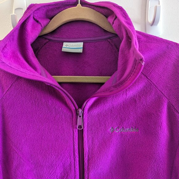 Columbia Cozy Cove Fleece Jacket / Women's L / Pink (Bright Plum) - Picture 3 of 9